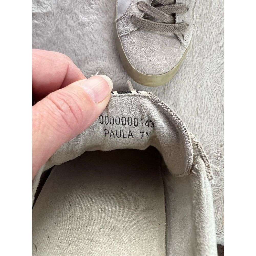 Shu Shop Women's Gray Suede Sneakers Size 7.5 Casual Lace Up - Picture 6 of 9